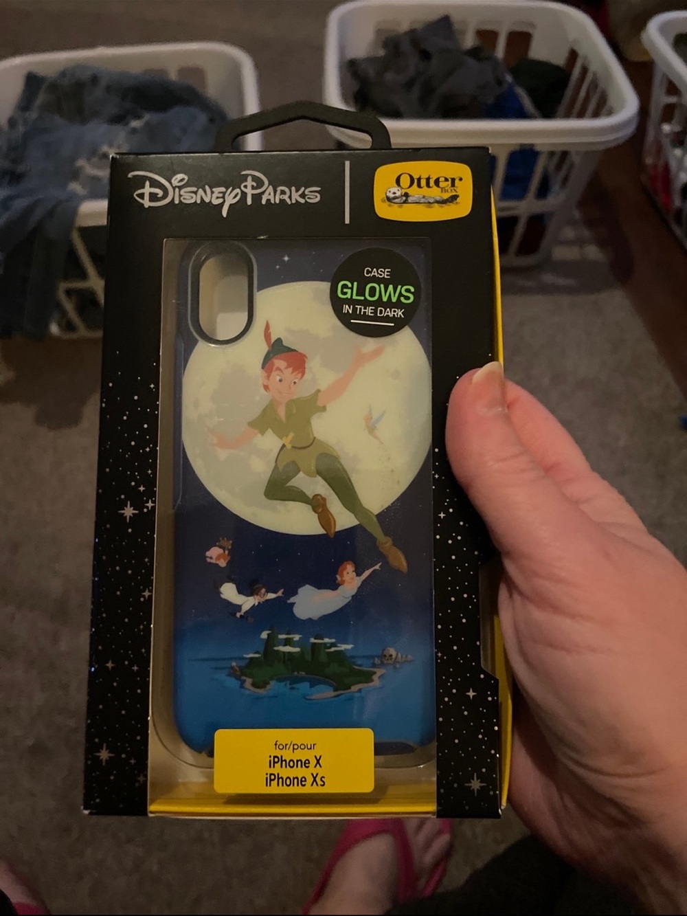 hotter Disney Peter Pan Glow-in-the-Dark iPhone X/XS Case - Blue & Green